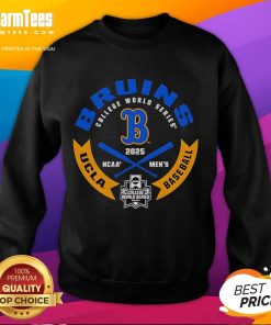 UCLA Bruins College World Series 2025 baseball sweatshirt in blue, featuring the official team logo and sporty design.