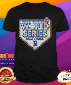 Alt Text: Official UCLA Bruins CWS 2025 Baseball College World Series T-Shirt featuring team colors and logo.