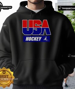 Official USA Hockey hoodie featuring the national team logo, perfect for fans and athletes supporting USA Hockey.
