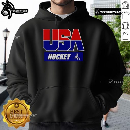 Official USA Hockey hoodie featuring the national team logo, perfect for fans and athletes supporting USA Hockey.
