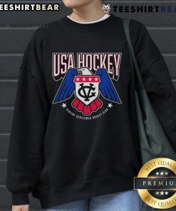 Official USA Hockey Violent Gentlemen Hockey Club Sweatshirt featuring a bold logo and comfortable design for fans.