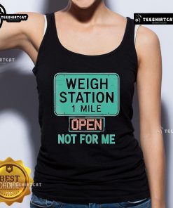 Official USA Trucker Weigh Station tank top, Proud to Haul CDL design, showcasing trucking pride and style.