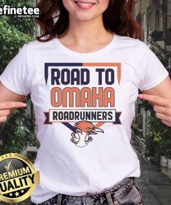 Alt Text: Official UTSA Road to Omaha Roadrunners Ladies Tee featuring team colors and logo, perfect for fans and supporters.