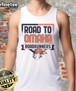 Official UTSA Road to Omaha Roadrunners Tank Top featuring team logo and vibrant colors for fans and supporters.