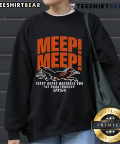 Official UTSA Roadrunners sweatshirt celebrating first Super Regional in NCAA baseball tournament.