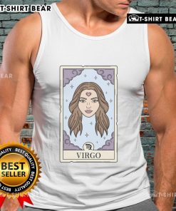 Official Virgo Card Tank Top featuring a stylish zodiac design perfect for astrology enthusiasts and casual wear.