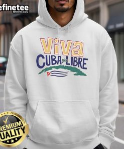 Official Viva Cuba Libre Hoodie in vibrant colors, featuring a stylish design perfect for casual wear and Cuban culture fans.