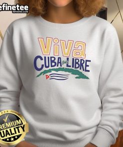Official Viva Cuba Libre Sweatshirt featuring vibrant design and comfortable fit, perfect for fans of Cuban culture.
