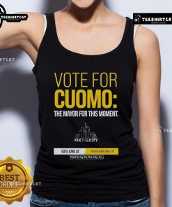 Vote for Cuomo tank top: stylish apparel supporting Cuomo for mayor, perfect for rallies and political events.