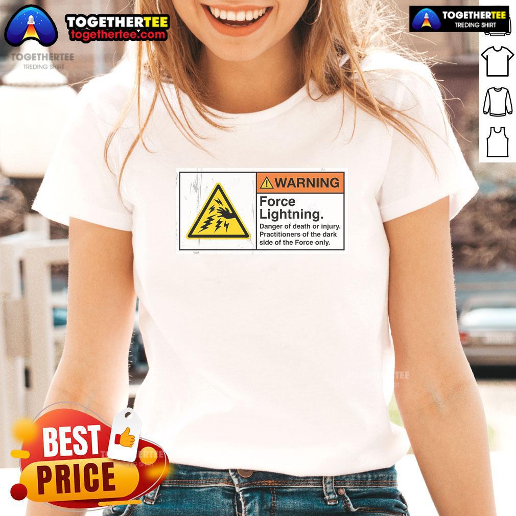 Official Warning Force Lightning Ladies Tee Official Warning Force Lightning Ladies Tee featuring a bold graphic design perfect for fans of striking fashion.