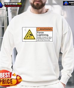 Official Warning Force Lightning Sweatshirt featuring bold graphics and a stylish design for fans of unique streetwear.