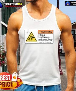 Official Warning Force Lightning Tank Top in vibrant colors, perfect for summer wear and showcasing bold graphic design.
