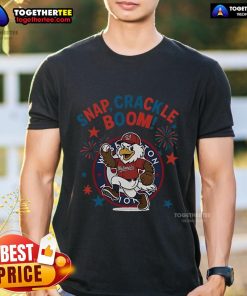 Alt Text: Official Washington Nationals Snap Crackle Boom Power Of Champions Independence Day T-Shirt design featuring team colors.