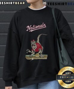 Official Washington Nationals Tiny Turnip Velociraptor Sweatshirt featuring a playful design for fans.