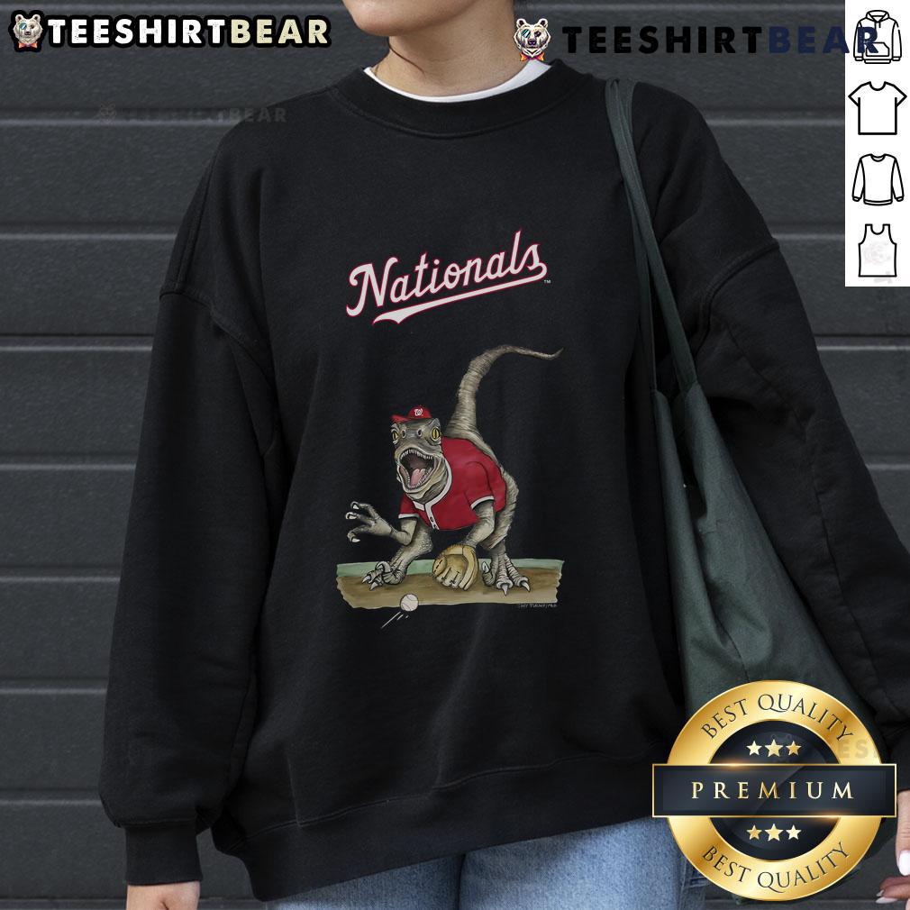Official Washington Nationals Tiny Turnip Velociraptor Sweatshirt Official Washington Nationals Tiny Turnip Velociraptor Sweatshirt featuring a playful design for fans.