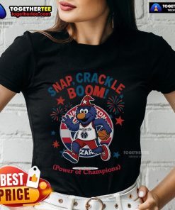 Official Washington Wizards Snap Crackle Boom Independence Day Ladies Tee featuring vibrant team colors and logo.