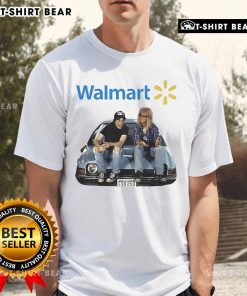 Official Wayne's World Walmart Logo T-Shirt featuring iconic graphic design in vibrant colors for fans of the classic movie.