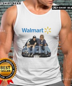Official Waynes World Walmart logo tank top featuring a classic design for fans of the iconic movie.