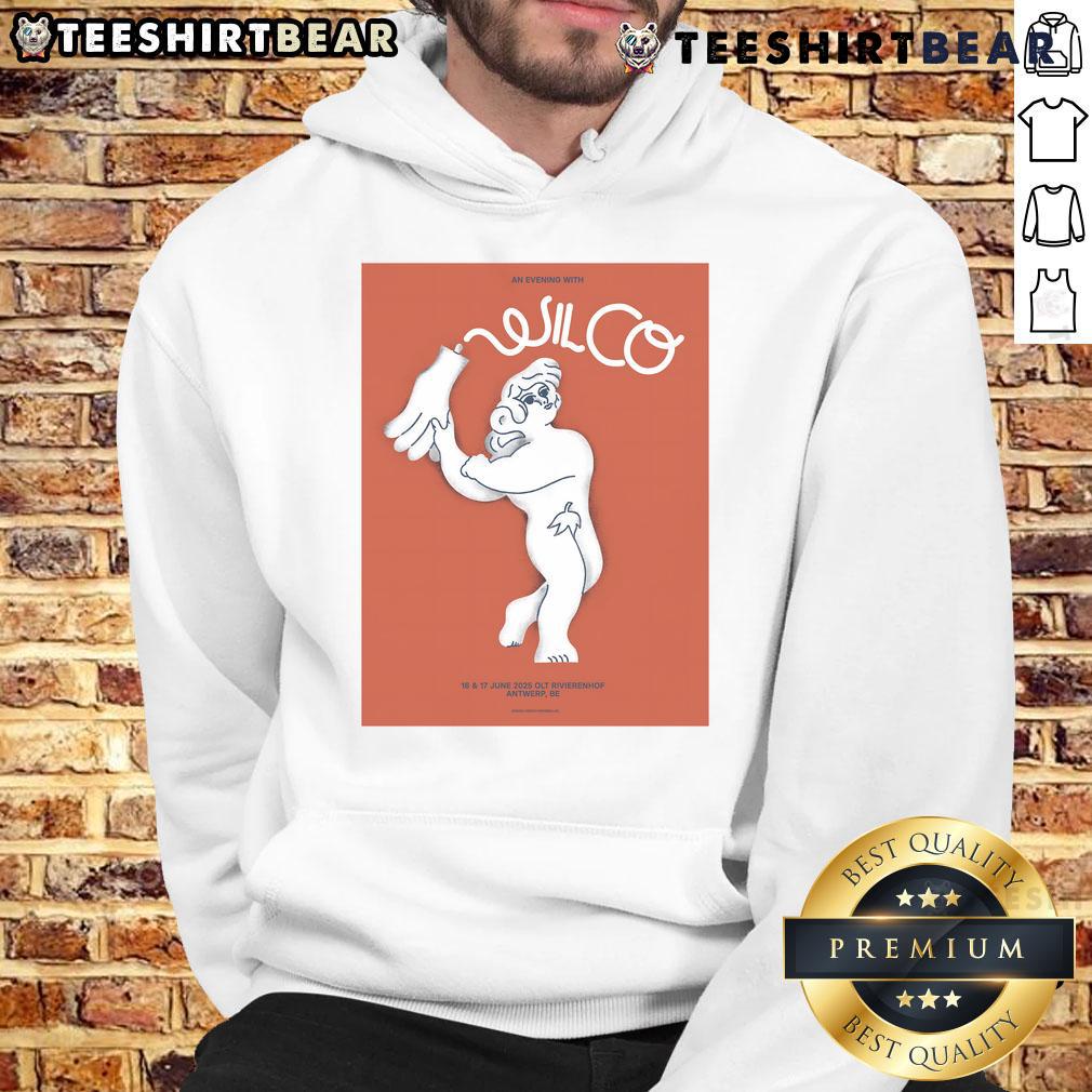 Official Wilco June 16 17 2025 Olt Rivierenhof Antwerp Be Poster Hoodie Official Wilco June 16-17, 2025 concert poster hoodie from Rivierenhof, Antwerp, BE, featuring vibrant design.