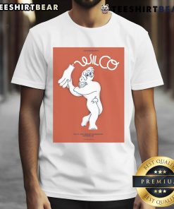 Alt Text: Official Wilco June 16-17, 2025 concert poster t-shirt for Olt Rivierenhof Antwerp, featuring vibrant design elements.