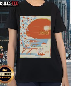 Official Wilco Valencia ES Marina Norte June 29 2025 Poster for Ladies Tee featuring vibrant design and band details.