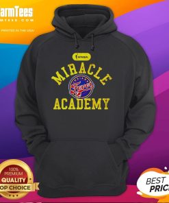 Official WNBA Miracle Academy Indiana Fever Logo Hoodie featuring vibrant team colors and emblem for fans.
