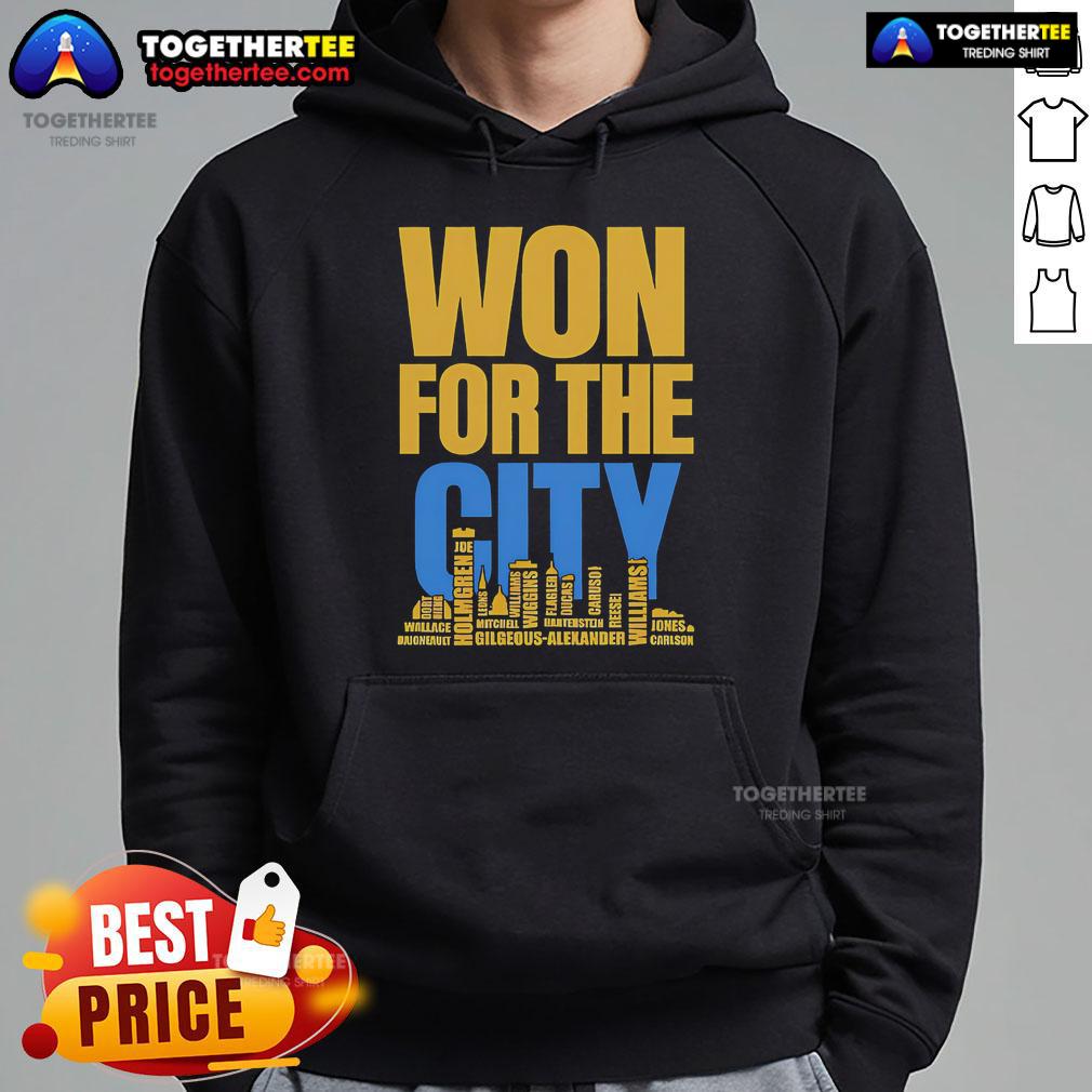 Official Won For The City Oklahoma City Thunder Fans Hoodie Official Won for the City Oklahoma City Thunder fans hoodie in vibrant blue, showcasing team spirit and style.