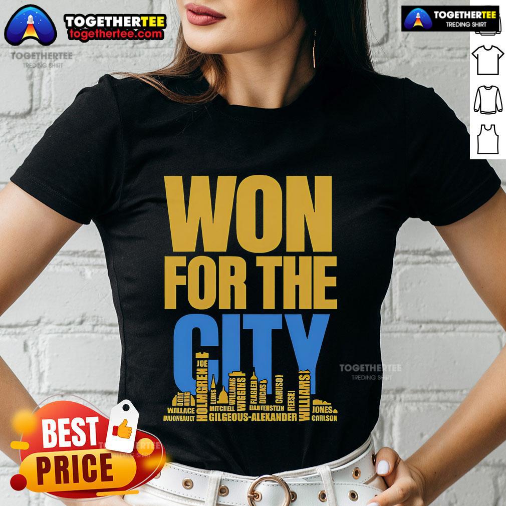 Official Won For The City Oklahoma City Thunder Fans Ladies Tee Official Oklahoma City Thunder Fans Ladies Tee showcasing team spirit and style for passionate supporters.