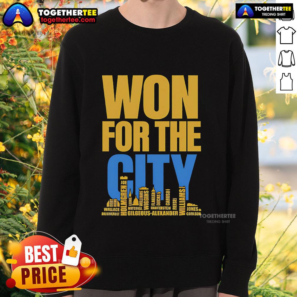 Official Won For The City Oklahoma City Thunder Fans Sweatshirt Official Oklahoma City Thunder Fans sweatshirt showcasing team spirit and style for loyal supporters.