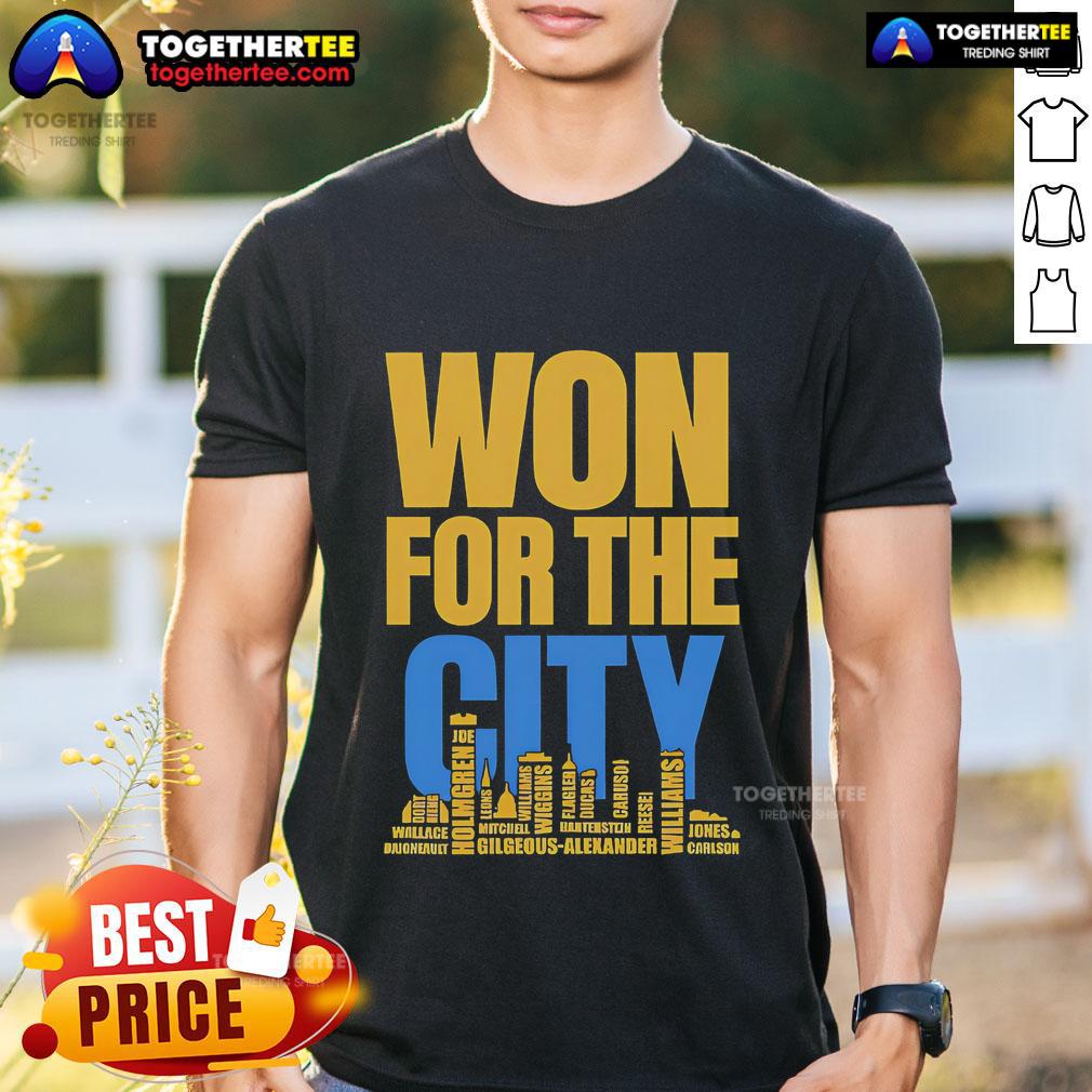Official Won For The City Oklahoma City Thunder Fans T Shirt Official Won For The City Oklahoma City Thunder Fans T-Shirt featuring bold team colors and logo, perfect for game day.