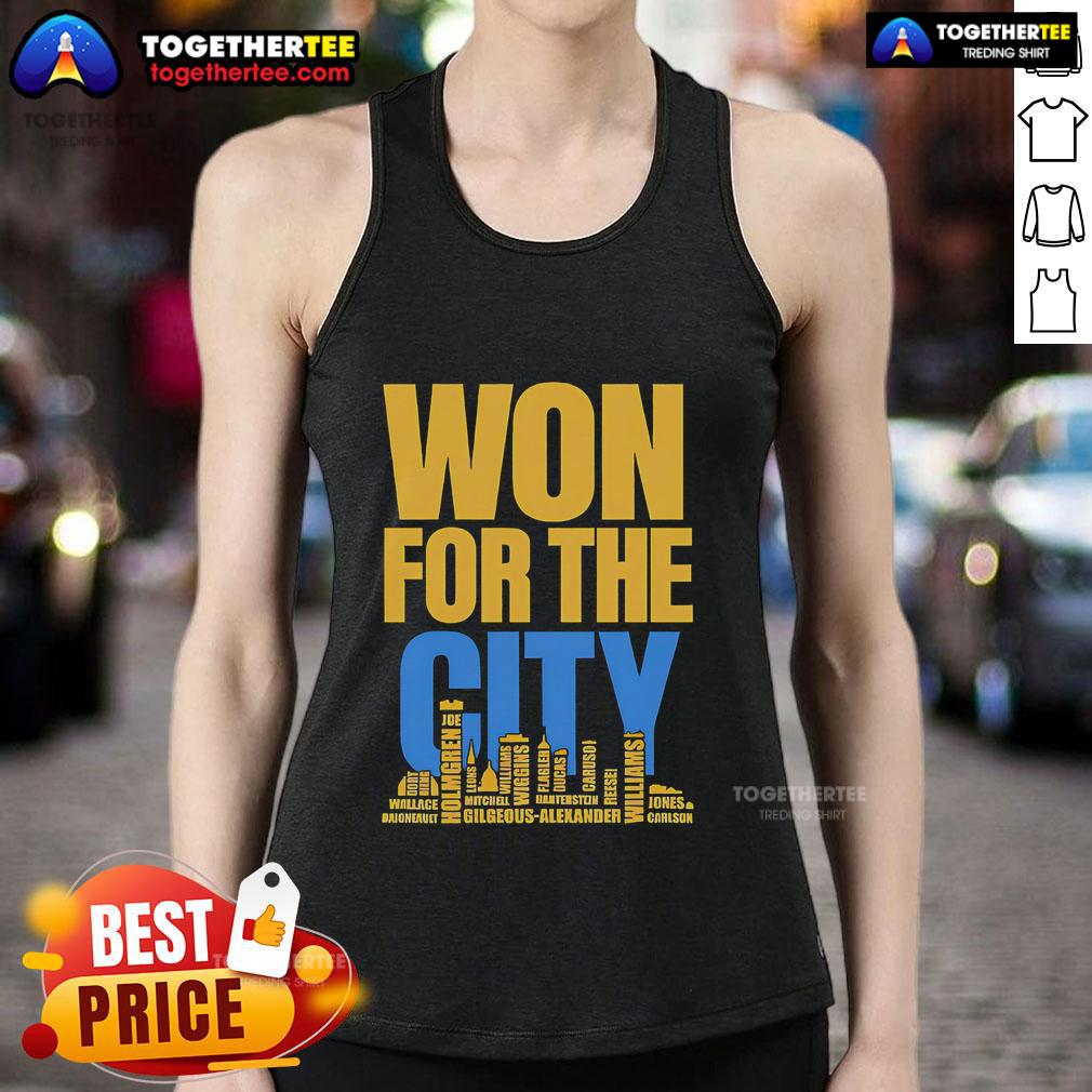 Official Won For The City Oklahoma City Thunder Fans Tank Top Official tank top for Oklahoma City Thunder fans featuring team logo and vibrant colors, perfect for game day.
