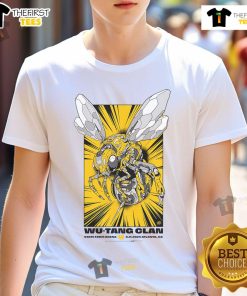 Official Wu Tang Clan t-shirt from June 11, 2025 concert in Atlanta, GA featuring iconic logo and vibrant design.