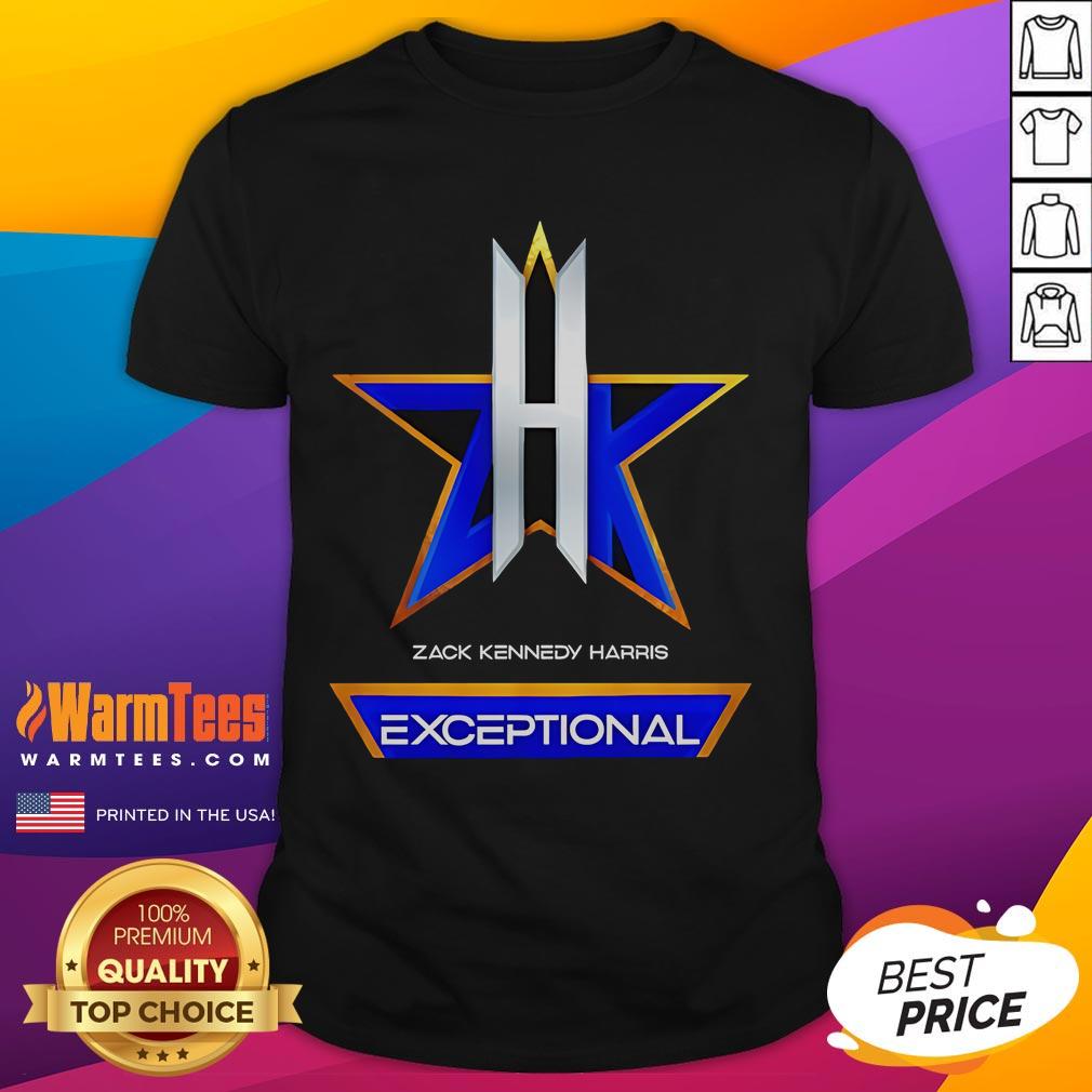 Official Zack Kennedy Harris Professional Wrestler Exceptional Logo T Shirt Alt Text: Official Zack Kennedy Harris Professional Wrestler logo t-shirt featuring bold design and vibrant colors for fans.
