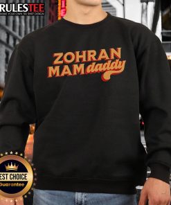 Official Zohran Mamdani sweatshirt featuring a bold design and comfortable fit, perfect for casual wear.