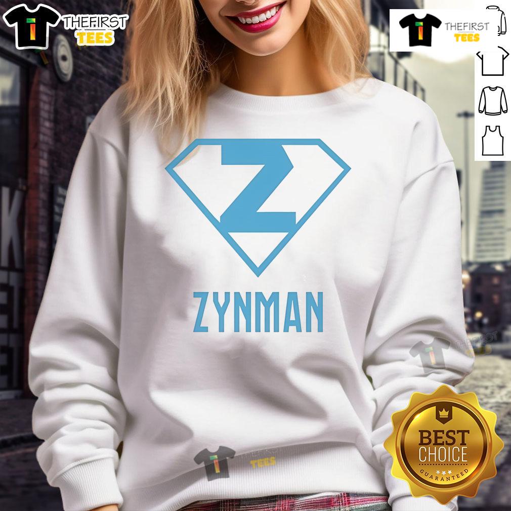 Official Zynman Superman Sweatshirt Official Zynman Superman sweatshirt featuring a bold superhero logo, perfect for fans and casual wear.