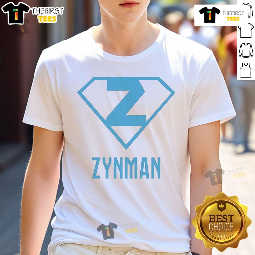 Official Zynman Superman T Shirt Official Zynman Superman T-Shirt featuring a bold Superman logo on a stylish black background for fans and collectors.