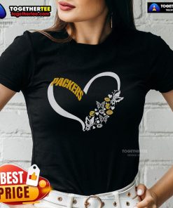 Original Butterflies in My Stomach Green Bay Packers NFL ladies tee, perfect for female fans and game day style.