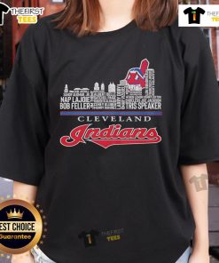 Original Cleveland Guardians 2025 Skyline Ladies Tee featuring city skyline design, perfect for fans and stylish wear.