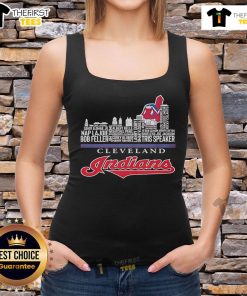 Original Cleveland Guardians 2025 Skyline Tank Top featuring vibrant city skyline design and team logo.