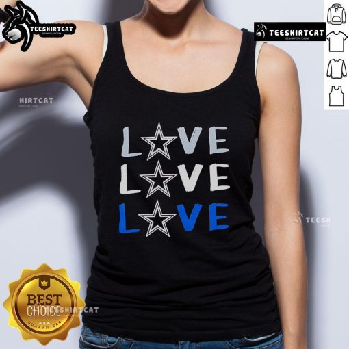 Original Dallas Cowboys Love Repeat Tank Top featuring vibrant team colors and stylish design for fans.