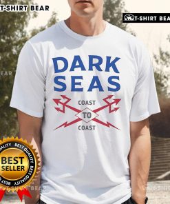 Original Dark Seas Coast To Coast Boundary Line T-Shirt featuring a stylish graphic design on a black background.
