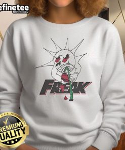 Original Freak The World Ted1 Rose Sweatshirt featuring a vibrant rose design on a comfortable fabric.