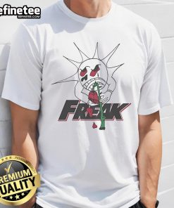 Alt Text: Original Freak The World Ted1 Rose T-Shirt featuring vibrant rose graphic on a stylish, comfortable fabric.