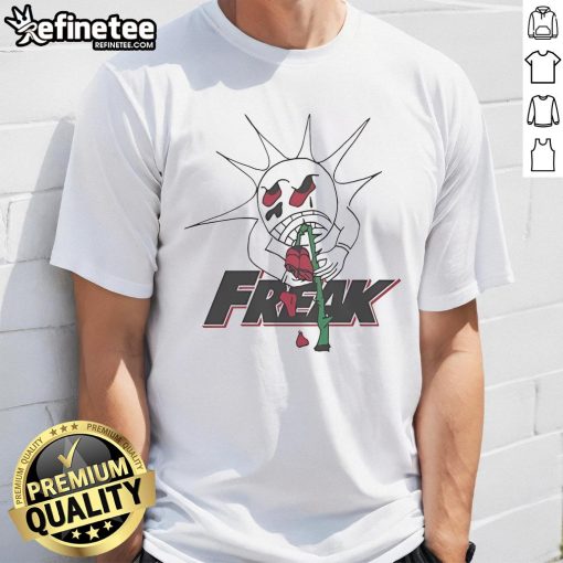 Alt Text: Original Freak The World Ted1 Rose T-Shirt featuring vibrant rose graphic on a stylish, comfortable fabric.