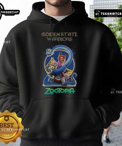 Original Golden State Warriors Zootopia 2 Hoodie featuring vibrant graphics and comfortable design for fans.