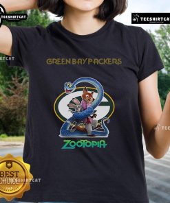 Original Green Bay Packers Zootopia 2 Ladies Tee featuring bold team colors and stylish design for female fans.
