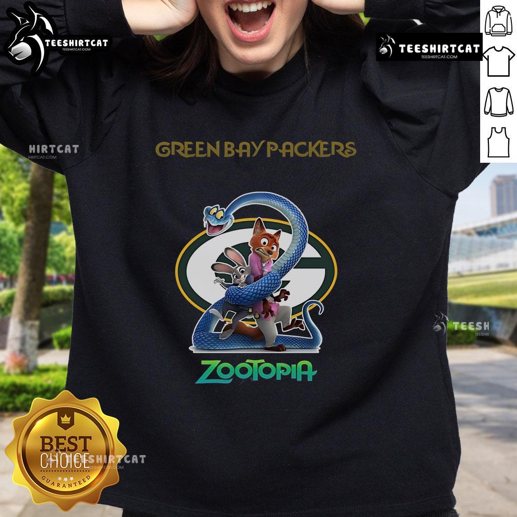 Original Green Bay Packers Zootopia 2 Sweatshirt Alt Text: Original Green Bay Packers Zootopia 2 Sweatshirt featuring vibrant graphics and cozy fabric for fans.