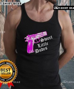 Alt Text: Original Gun Sweet Little Dudes Tank Top featuring playful graphics for a stylish and fun summer look.