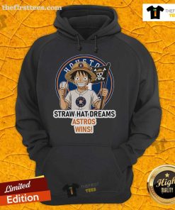 Original Houston Astros Monkey D. Luffy Straw Hat Dreams Wins Hoodie featuring vibrant designs and team colors.