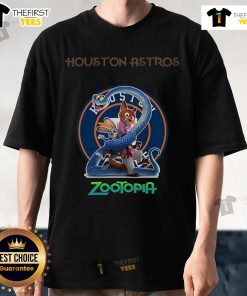 Alt Text: Original Houston Astros Zootopia 2 T-Shirt featuring vibrant graphics and team logo, perfect for fans of all ages.